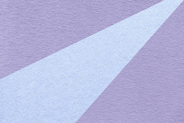 Abstract geometric light violet paper background with pastel blue ray, macro texture for banner, template, presentation.