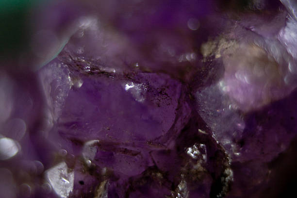Amethyst gemstone isolated on white background.