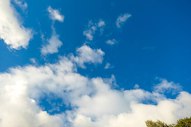 Wide angle majestic cloudscape showing natural weather patterns and a sense of freedom