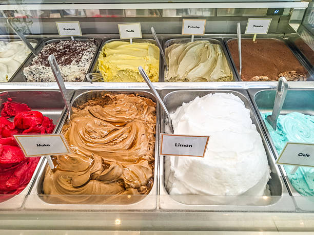 Different sorts of ice creams