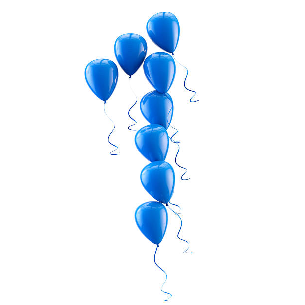 3D rendering.Funny balloons letter for  birthday party and celebrations
