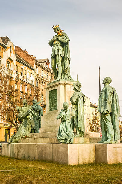 Statue Saint Emeric of Hungary in Budapest, Hungary