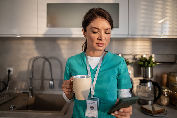 istock Healthcare worker experiencing morning fatigue and burnout 2256642634