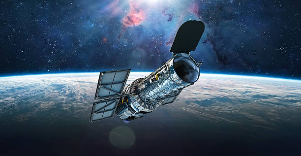 Amazing beautiful blue planet earth with satellite view from space. Horizon Earth with the lights of night cities. Communication and Telecommunications. Broadcasting. Europe and the Middle East https://eoimages.gsfc.nasa.gov/images/imagerecords/79000/79765/dnb_land_ocean_ice.2012.3600x1800.jpg