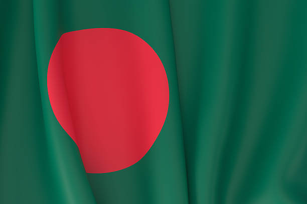 A full-frame 3D render of the Bangladesh flag
