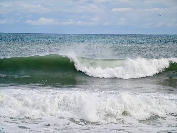 People are enjoying Canggu beach, Bali Island.