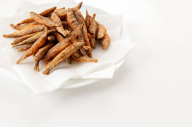 Deep Fried Smelt Fish Japanese Style Dish