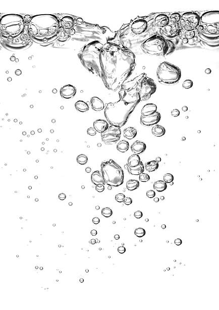 water black bubble white oxygen air isolated