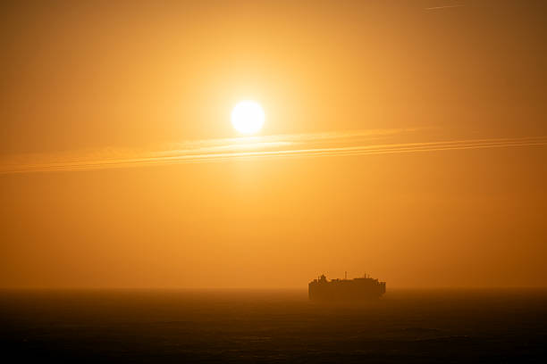 Sunset over the Mediterranean Sea.