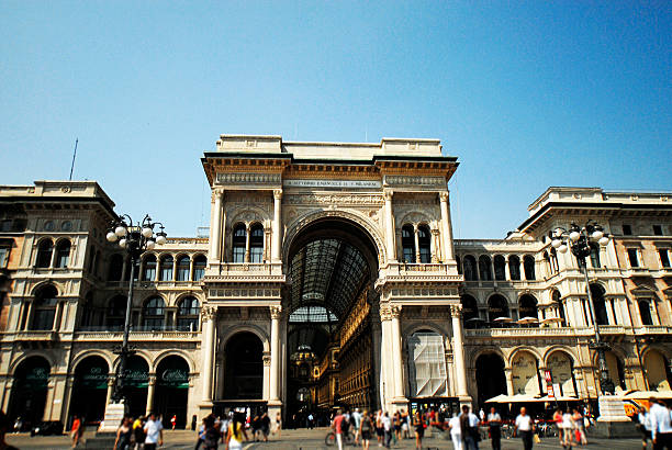 Piazza del Duomo in Milan – Duomo Cathedral and Equestrian Statue of Vittorio Emanuele II