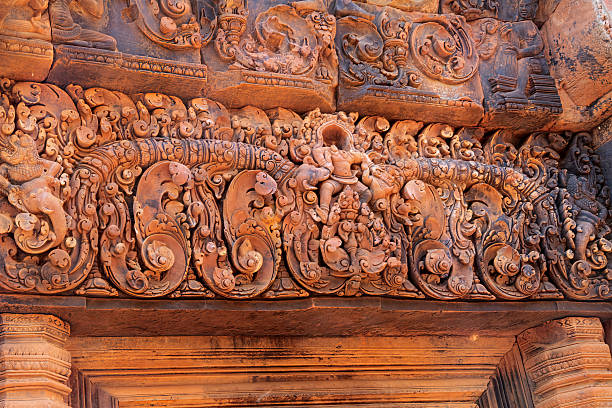 Angkor, Cambodia. Temples, religious buildings, stone carvings, the triumph of nature over stone.