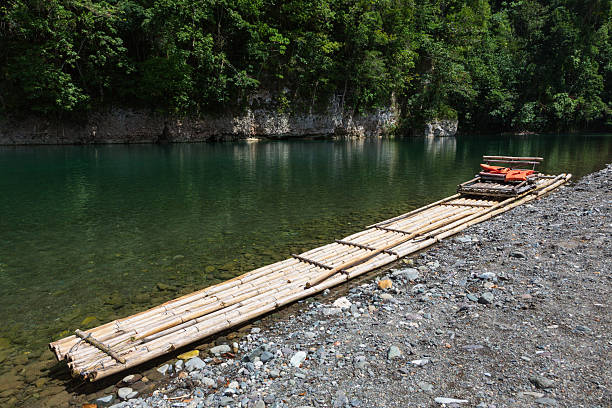 Bamboo raft used for passenger rafts on Rio Grande river, Jamaica