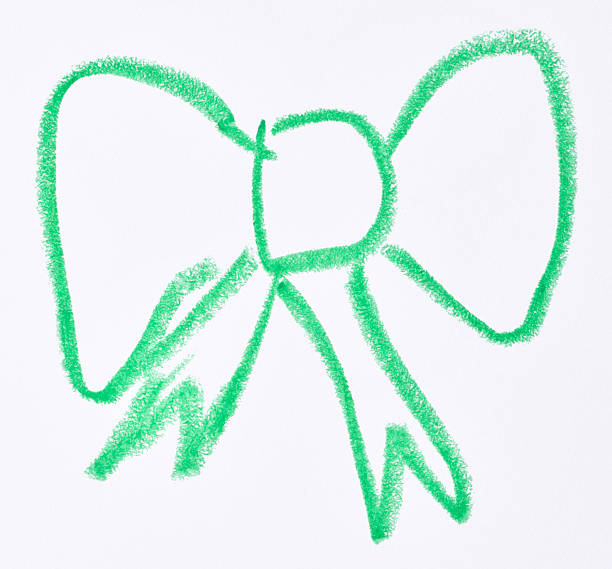 Green gift bows making a cheerful seamless pattern on a light background