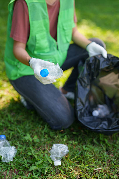 istock Volunteer collects plastic waste cleans environment promotes recycling sustainability community service efforts outdoor nature conservation 2256752041