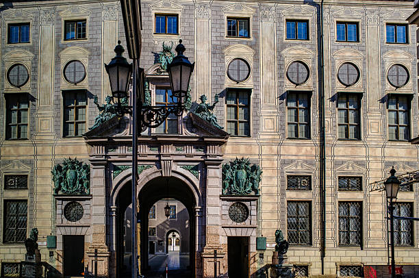 famous munich residenz at the max joseph platz square - bavaria