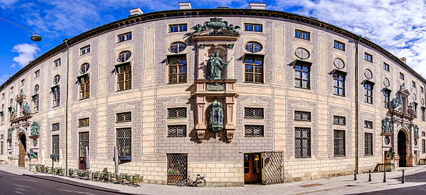 famous munich residenz at the max joseph platz square - bavaria