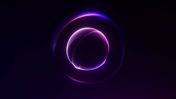 istock Minimal purple gradient energy sphere with soft light transition and clean futuristic design. 2256763712