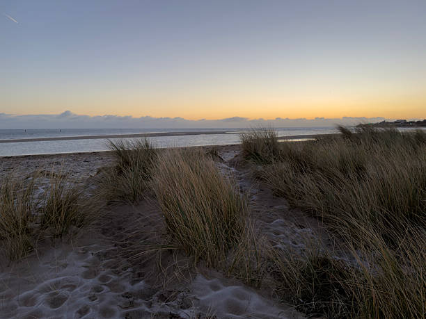 An image of the sun rising over the Irish Sea at Malahide  taken with iPhone 17Pro