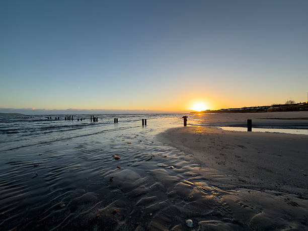 An image of the sun rising over the Irish Sea at Malahide  taken with iPhone 17Pro