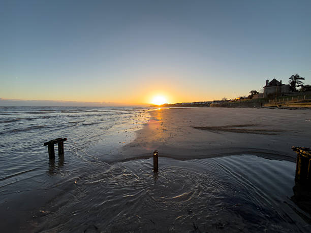 An image of the sun rising over the Irish Sea at Malahide  taken with iPhone 17Pro