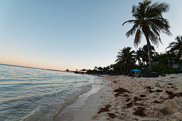 late evening on touristic beach