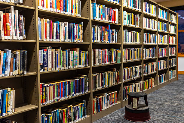 A public library on a sunny day.