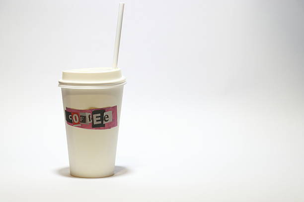 Coffee and drinks to go. Food and drinks. Recycled cardboard cups. Drinks poster. Drinks advertisement. Prices.