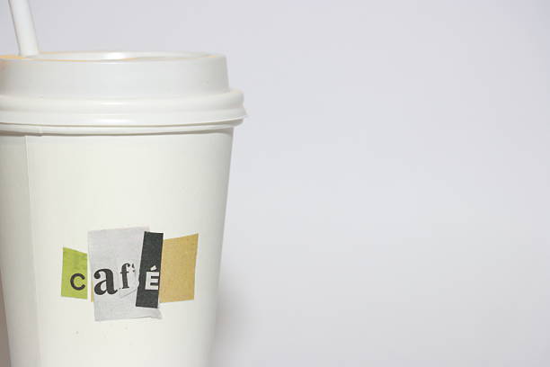 Coffee and drinks to go. Food and drinks. Recycled cardboard cups. Drinks poster. Drinks advertisement. Prices.
