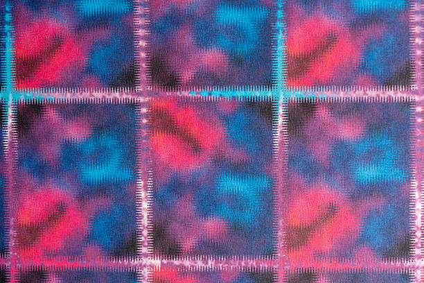 Vibrant Synthwave Backdrop Featuring Fuzzy Distorted Geometric Shapes