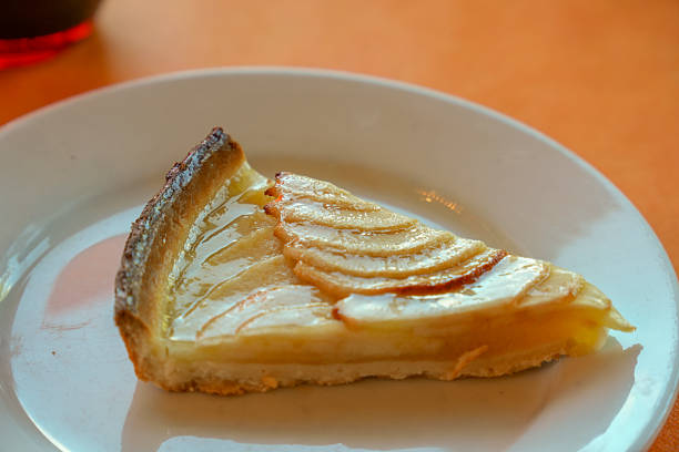 Homemade apple pie.Traditional French pastry.
