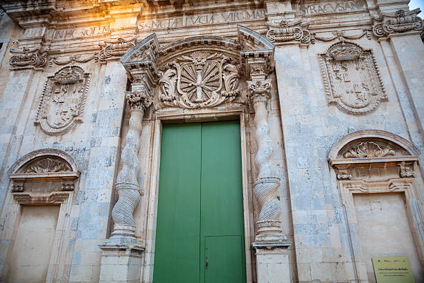 Medieval street in Ortygia, Sicily, Italy
