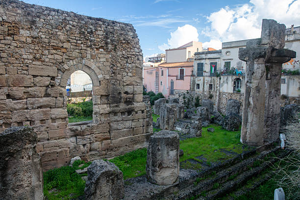 Apollo temple Syracuse Sicily Italy