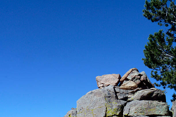 Amazing rocks the Granite Dells, Prescott, Arizona. A tree is growing out of a crack in the rock.