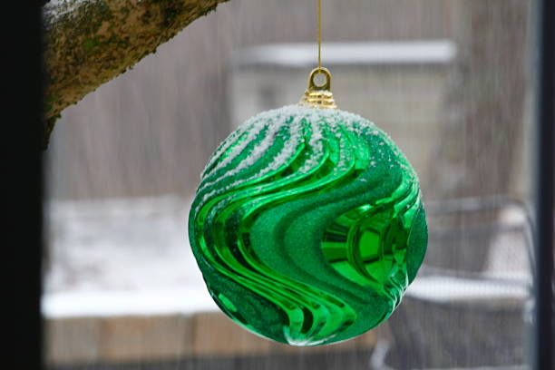 Landscape view with glass abstract