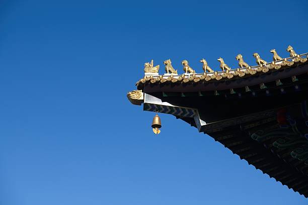 In Anshan city at Chine is also famous about religion where Buddhist and Taoist monastery can be at same place. Even in harsh gold winter monks worship gods at gold halls.