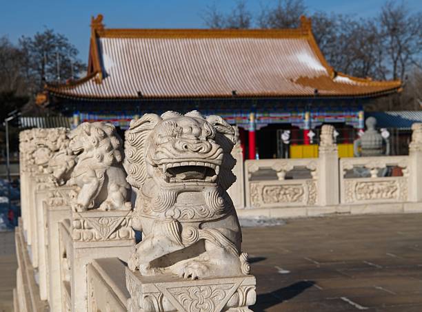 In Anshan city at Chine is also famous about religion where Buddhist and Taoist monastery can be at same place. Even in harsh gold winter monks worship gods at gold halls.