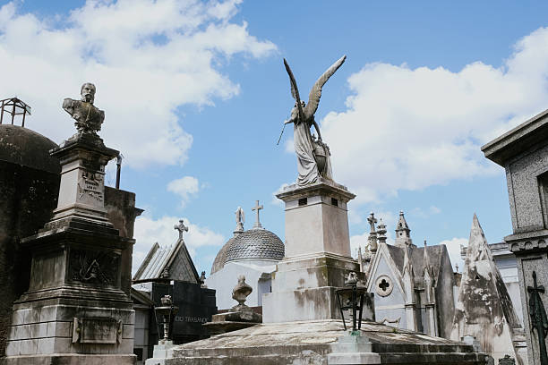 Religion hope: Madonna praying hands, Recoleta cemetery, Buenos Aires, South America