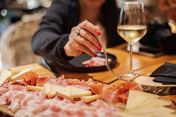 istock Ham and mixed salami board for aperitif in Italy. 2256898490