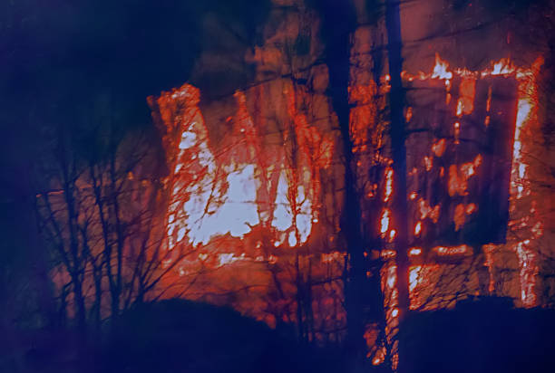 A haunting scene of destruction left in the wake of a wildfire. The forest floor is covered in ash, with smoke rising from the remnants of burnt vegetation. Charred tree trunks stand as stark reminders of the devastation caused by the fire. This poignant image is perfect for projects highlighting environmental destruction, the consequences of climate change, and the need for forest restoration. Ideal for use in educational materials, blogs, documentaries, or campaigns focused on wildfire recovery and environmental resilience.