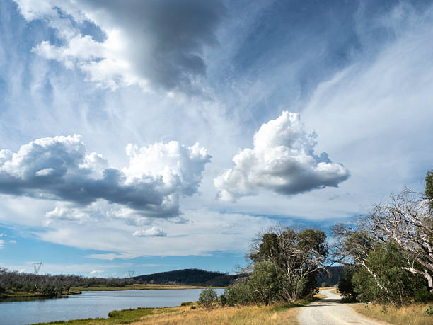 Beautiful cloud formation at Three Mile Dam Kosciuszko National Park