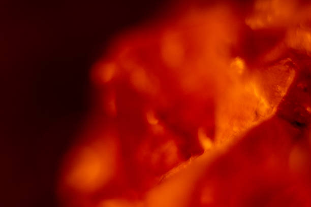 photograph of amethyst under candlelight