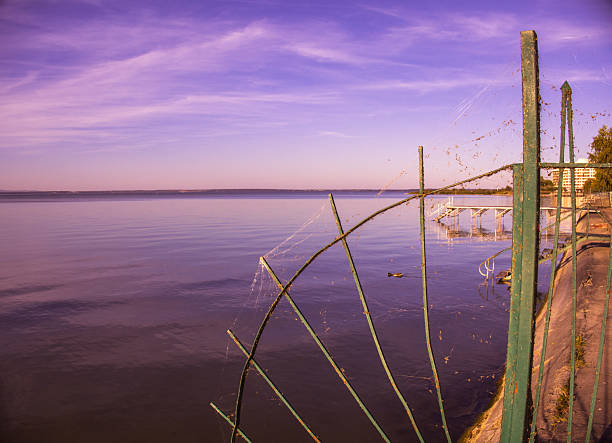 Amazing sunset in Siofok on the Lake Balaton, Hungary