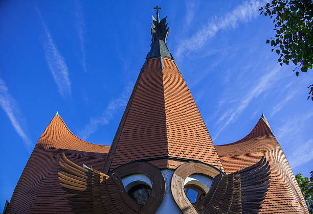 low-angle shot of Reims cathedral clock tower