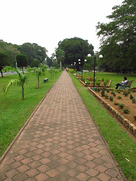 Colombo, Sri Lanka - 12 Jan 2011: Viharamahadevi Park in Colombo, Sri Lanka
