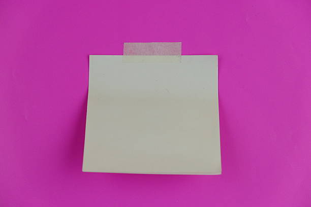 Empty Writing Area and Post-It, Message Note, Reminder