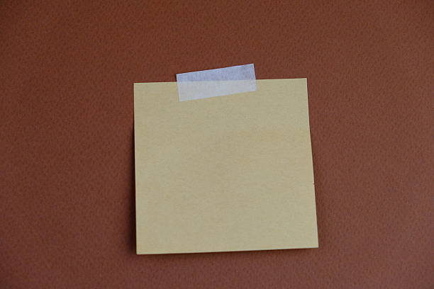 Yellow adhesive paper, similar to a Post-it note, on a black background with the words “Please Help me” and three exclamation marks handwritten in red ink.