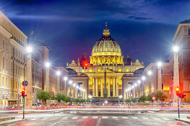 ROME, ITALY, SEPTEMBER 22, 2017. The Papal Basilica of St. Peter in the Vatican or simply St. Peter's Basilica (Latin: Basilica Sancti Petri), is an Italian Renaissance church in Vatican City