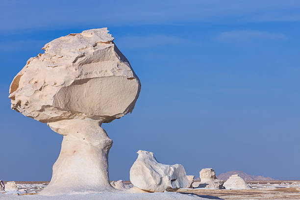 istock Wind-sculpted Mushroom Rocks — White Desert, Egypt 2257021701