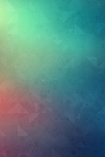 A soft, multicolored gradient background transitioning from green to blue and red tones, layered with a subtle overlay of geometric triangle shapes and translucent circles. The image evokes a dreamy yet modern atmosphere, ideal for creative and tech-inspired designs.