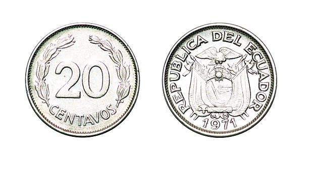 Coin 20 centavos. 1971. Republic of Ecuador
